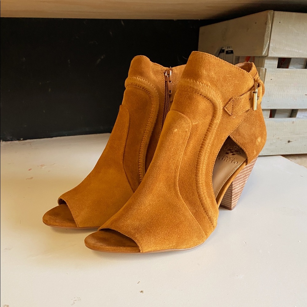 Vince Camuto Tan Ankle Booties